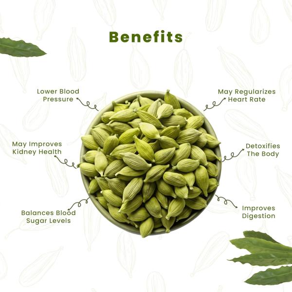 Fabeato Whole Green Cardamom - 8mm Bold | Premium Elaichi | No Artificial Colors