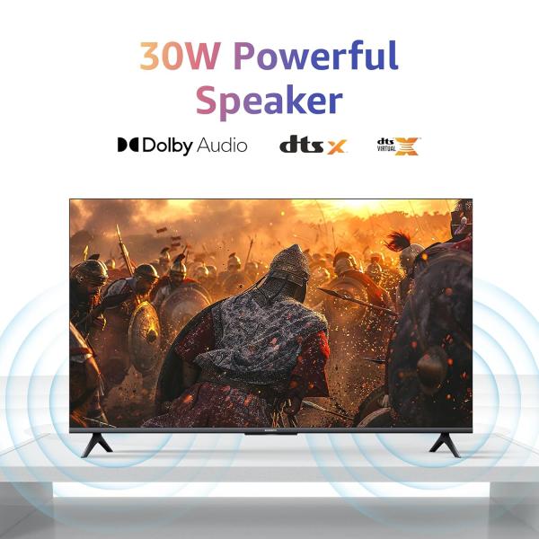 MI Xiaomi 108 cm (43 inches) A Pro 4K Dolby Vision Smart Google LED TV L43MA-AUIN (Black)