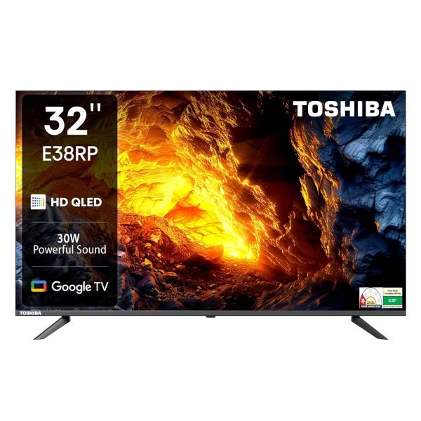 TOSHIBA 80 cm (32 inches) E38RP Series Full HD Ready Smart QLED Google TV 32E38RP