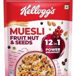 Kellogg's Muesli Fruit Nut & Seeds | 12-In-1 Power Breakfast | India'S No 1 Muesl