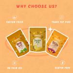 Fabeato NO PALM OIL Vacuum Fried Vegetable Chips Combo (Pack of 3)