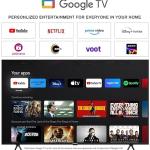 Panasonic 139 cm (55 inches) 4K Ultra HD Smart LED Google TV TH-55MX660DX (Black)