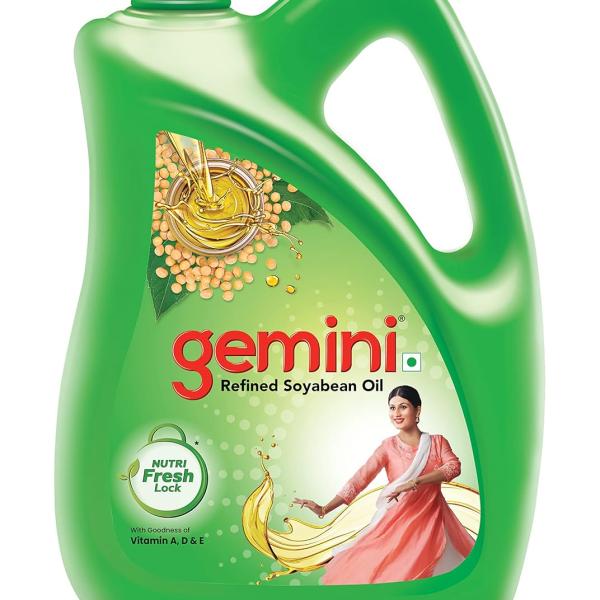 GEMINI Refined SOYABEAN Oil 4.2Kg Jar (Weight May Vary)