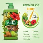 Dabur Vatika Naturals Health Shampoo - 640 ml | 7 Natural Herb Extracts | Contains Henna, Amla & Hibiscus
