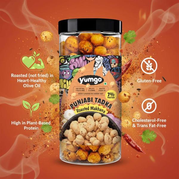 GROCERY   Roasted Makhana | Phool Makhana | Try All Flavors (Pack 80g X 5) | | Gluten Free | No Cholesterol | combo pack