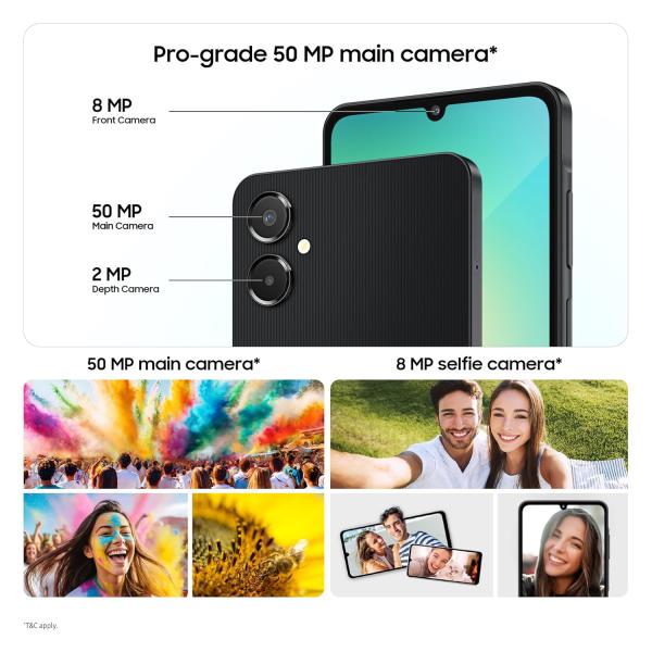 Samsung Galaxy A06 5G (Light Green, 4GB RAM, 64GB Storage)