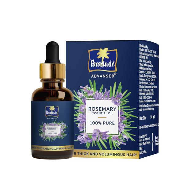 Parachute Advansed Rosemary Essential Oil | 100% Pure | for Thick & Voluminous Hair |