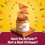 Bingo! Mad Angles Achaari Masti – Desi Mango Pickle Flavour Crunchy Triangle Chips | Tasty Snack for Any Time Cravings, 64g