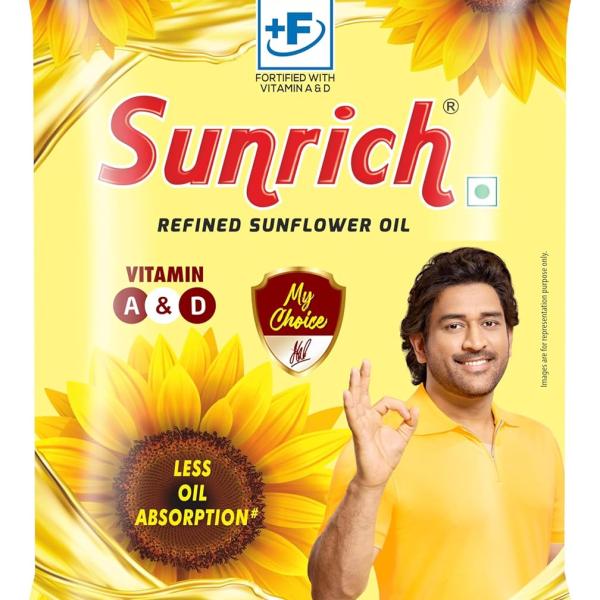 Sunrich Refined Sunflower Oil(Pouch) 750gm / 800gm / 850gm (Weight May Vary)