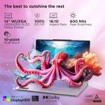 Lenovo Yoga7 2-in-1 AMD Ryzen AI 7 350(24GB RAM/1TB SSD/14 (35.5cm)/WUXGA OLED/50 Tops NPU/Copilot+ PC/Windows 11/Office Home 2024/Yoga Pen/1Yr ADP/Seashell/1.38Kg)