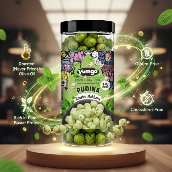 GROCERY   Roasted Makhana | Phool Makhana | Try All Flavors (Pack 80g X 5) | | Gluten Free | No Cholesterol | combo pack