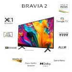 Sony BRAVIA 2 Series 126 cm (50 inches) 4K Ultra HD Smart LED Google TV K-50S20B (Black)