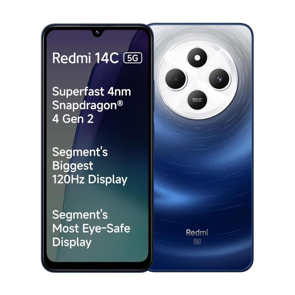 Redmi 14C 5G (Starlight Blue, 6GB RAM, 128GB Storage)