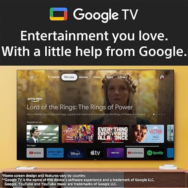 Sony Bravia 139 cm (55 inches) 4K Ultra HD Smart LED Google TV KD-55X75L (Black)