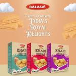 GROCERY   Balasa Khari Puff | Khari for Tea | Snack Items | Tea Time Snack | Crunchy and Tasty | Ready to Eat |