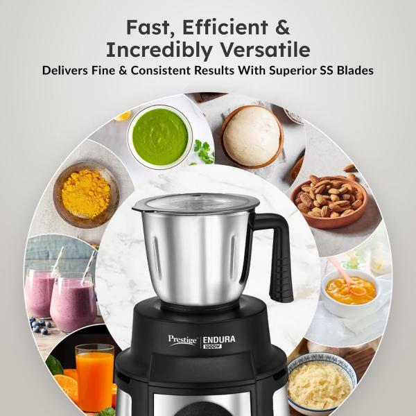 Prestige Endura 1000 Watt Mixer Grinder with 6 Jars