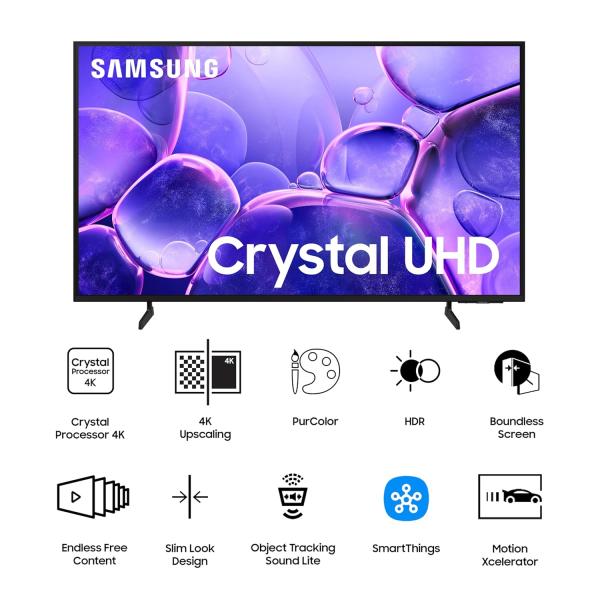 Samsung 108 cm (43 inches) Crystal 4K Vista Ultra HD Smart LED TV UA43UE81AFULXL