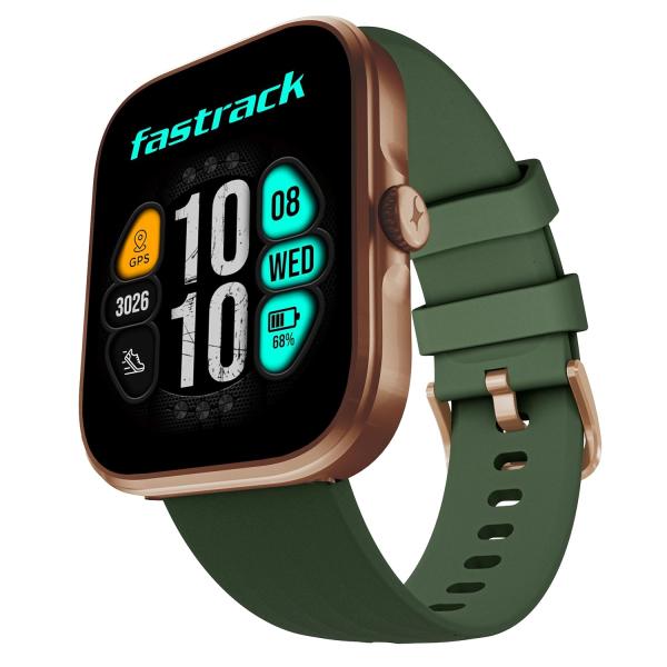 Fastrack Discovery Smart Watch, 4.9 CM AMOLED Display, SingleSync BT Calling
