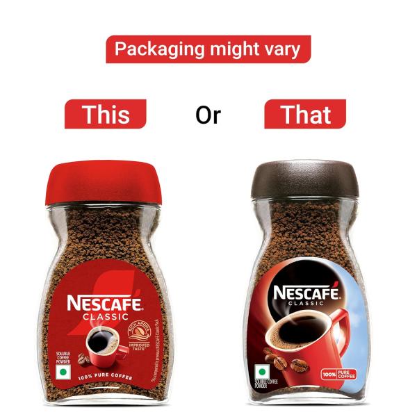 Nescafe Classic Instant Coffee Powder | Great start to your morning | 100% Pure Coffee | 45g Jar