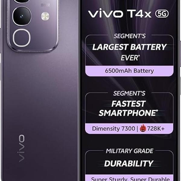 VIVO T4x 5G (Pronto Purple, 8GB RAM + 128GB Storage)