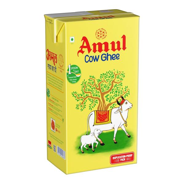 Amul Cow Ghee, 1 Liter Tetra Pk
