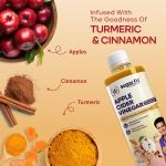 Sugar.fit Apple Cider Vinegar with The Mother raw, unfiltered & unpasteurised ACV Infused with Turmeric