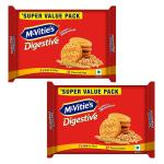 McVities Digestive High Fibre Biscuits with Goodness of Wholewheat,Super Saver Family Pack, 959.1g, Super Saver Family Pack - Pack of 2