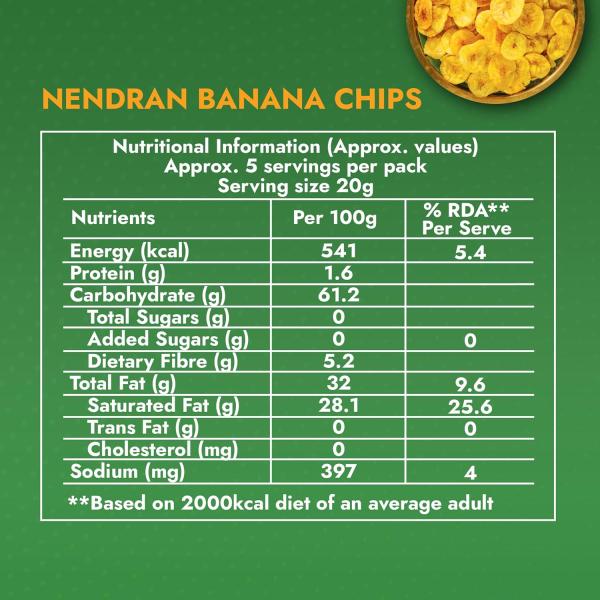 Sweet Karam Coffee Nendran Banana Chips – 95 grams | Made with 100% Coconut Oil | No Preservatives