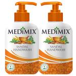 Medimix Sandal Liquid Handwash 500g Bottle (1 + 1 Combo Pack) | Ideal for Germ