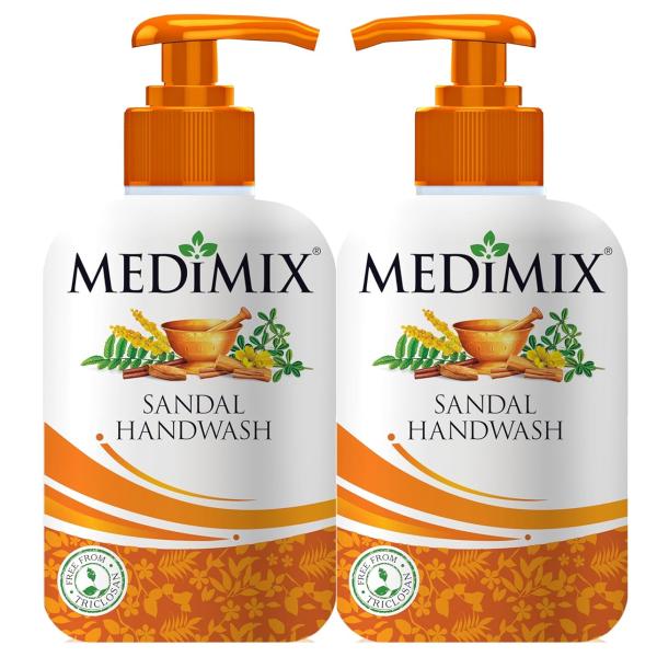 Medimix Sandal Liquid Handwash 500g Bottle (1 + 1 Combo Pack) | Ideal for Germ