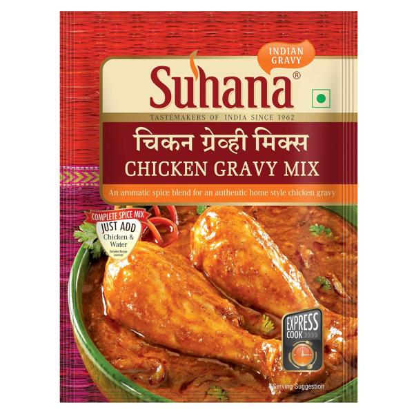 GROCERY   Suhana Non Veg Combo Pack of 6 - Butter Chicken 2 + Chicken Gravy Mix 2 + Chicken Biryani Mix 2