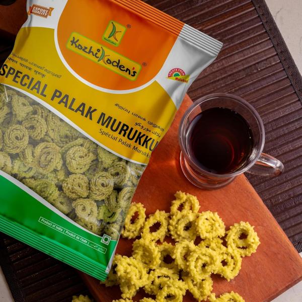 KOZHIKODEN'S Assorted Murukku Combo Pack | 5 Flavors | Masala, Tomato, Palak, Ragi & Butter Murukku