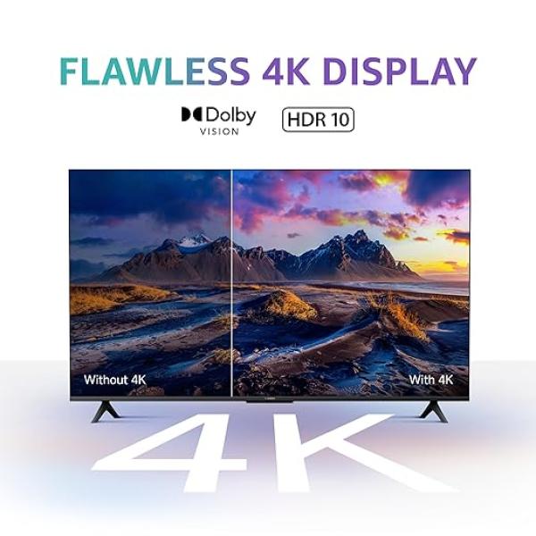 Mi Xiaomi 125 cm (50 inches) X Series 4K LED Smart Google TV L50MA-AUIN (Black)