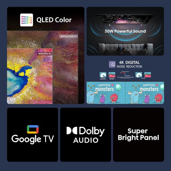 TOSHIBA 80 cm (32 inches) E38RP Series Full HD Ready Smart QLED Google TV 32E38RP