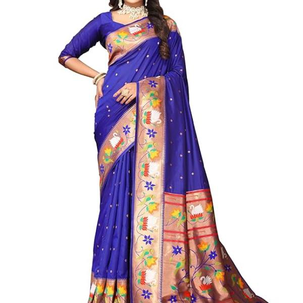 Women's  Paithani Silk Saree