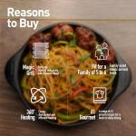 Panasonic 23L Convection Microwave Oven(NN-CT353BFDG,Black Mirror, 360° Heat Wrap, Magic Grill)