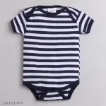 100% Cotton Baby Bodysuit Short Sleeve Half Romper Pack of 3
