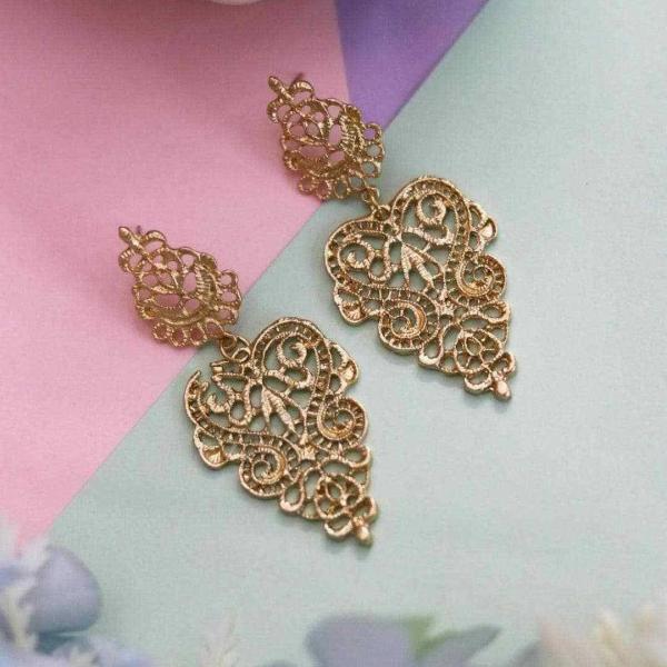  Gold Filigree Earrings