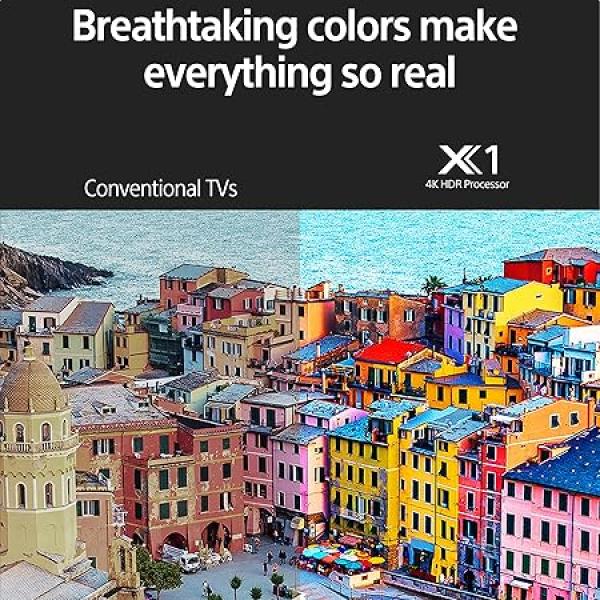 Sony Bravia 139 cm (55 inches) 4K Ultra HD Smart LED Google TV KD-55X82L (Black)