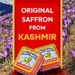 LION BRAND SAFFRON Original Kashmir Lacha Saffron/Kesar/Keshar (Certified Grade A) for Biryani, Beauty, Improved Health and Tilak (Pack of 1 (1gram))