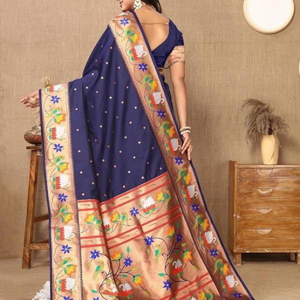 Women's  Paithani Silk Saree