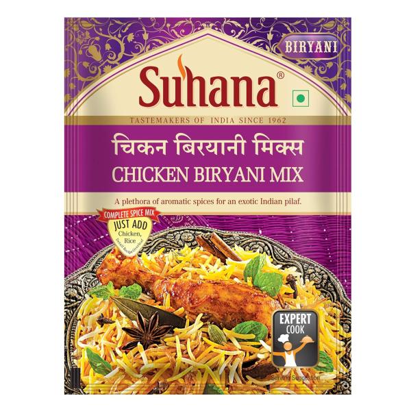 GROCERY   Suhana Non Veg Combo Pack of 6 - Butter Chicken 2 + Chicken Gravy Mix 2 + Chicken Biryani Mix 2
