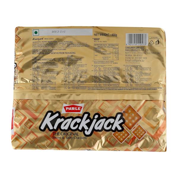 Parle Krackjack, 352.8g/400g(weight may vary)