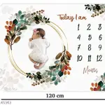 Baby Monthly Milestone Blanket | 1 to 12 Months |