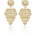  Gold Filigree Earrings