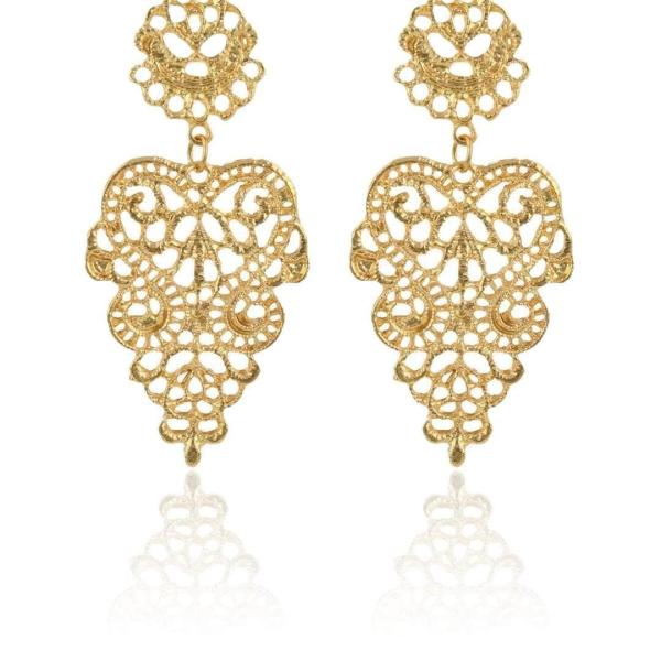  Gold Filigree Earrings