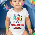 My First Holi With Mumma And Papa