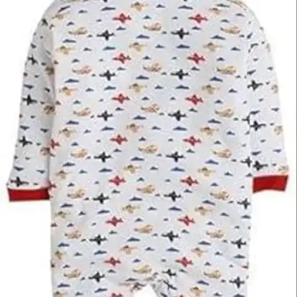 Baby Front Open Full Sleeves Sleepsuit Hooded with Foot Easy Dressing and Diapering Romper Set of 2