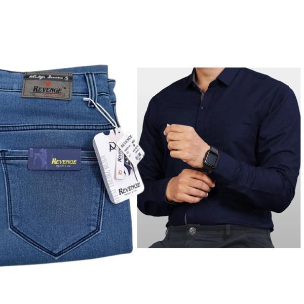 REVENGE JEANS WITH FORMAL SHIRT COMBO