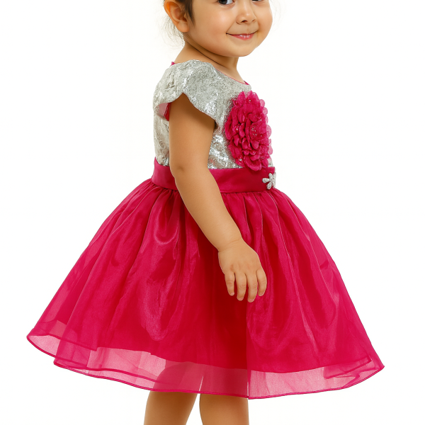 Girls Below Knee Party Dress